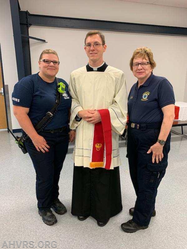 Angel, Fr. Edouard (former EMT) and Chris